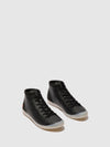 Lace-up Ankle Boots ISLEEN268SOF BLACK W/BLACK VEGAN SUEDE